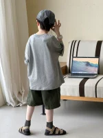 【90-160】 Tシャツ 男の子 半袖 かわいい 合わせやすい デイリーウェア - 画像 (3)