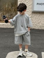 【100-160】セットアップ カジュアル シンプル かっこいい 男の子 無地 - 画像 (2)