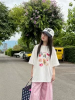 【100-160cm+親サイズ】Tシャツ 親サイズ フルーツ柄 カジュアル ゆったり 合わせやすい - 画像 (4)