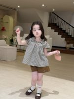 【90-140】シャツorパンツ 女の子 チェック柄 折り襟 - 画像 (5)