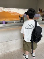 【90-160】 Tシャツ 男の子 半袖 シンプル 合わせやすい 着回し力抜群 - 画像 (4)