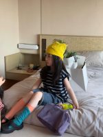 【90-150】半袖Tシャツorパンツ 女の子 ボーダー柄 韓国風 - 画像 (4)