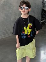 【90-160】Tシャツ 半袖 ラウンドネック プリント ダック柄 - 画像 (2)