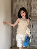 【100-160】トップス 夏新作 ノースリーブ ボタン付き 痩せ見え 女の子 - 画像 (5)