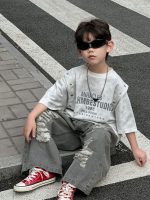 【100-170】Tシャツ カジュアル 切り替え ファッション 男の子 - 画像 (4)