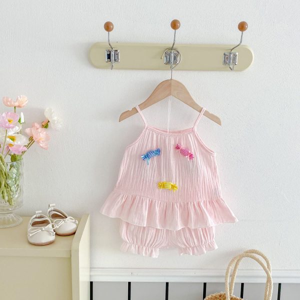 【66-100cm】セットアップ ベビー キャミソール かわいい