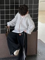 【100-160】ズボン ファスナー 切り替え カジュアル ゆったり パンツ - 画像 (4)