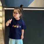 【90-160】半袖Tシャツ 女の子 おしゃれ プリント 合わせやすい カジュアル - 画像 (3)