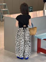 【90-150】半袖Tシャツorパンツ 女の子 レオパード シンプル - 画像 (3)