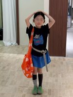 【90-150】半袖Ｔシャツorスカート 女の子 カートゥーン ファッション - 画像 (4)