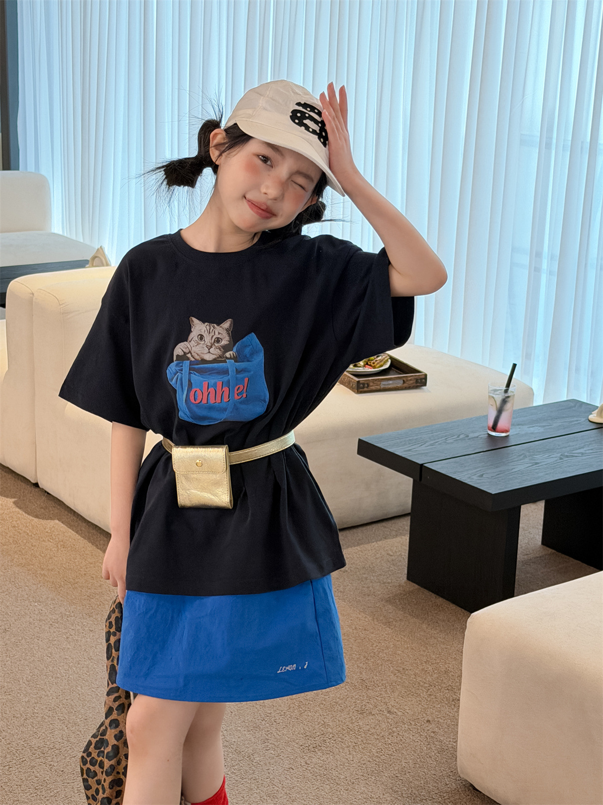 O1CN01YmpIqi1azFlH8xo89_!!2214349373400-0-cib 【90-160】Tシャツ 韓国風 プリント 着回し力抜群 ゆったり カジュアル - 画像 (1)
