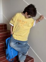 【90-160】Tシャツ プリント カジュアル シンプル 合わせやすい 半袖 - 画像 (3)