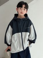 【120-170】アウター 軽い ゆったり 配色 フード付き 合わせやすい 男の子 - 画像 (3)