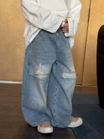 【100-170】デニムパンツ 男の子 クール ストリート