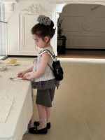【90-140】スカートorパンツorセットアップ 女の子 ストライプ リボン付き - 画像 (4)
