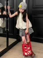 【90-150】トップスorスカート 女の子 ストライプ プリーツ - 画像 (4)
