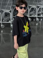 【90-160】Tシャツ 半袖 ラウンドネック プリント ダック柄 - 画像 (6)
