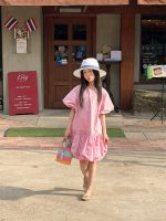 【100-160】ワンピース ゆったり 合わせやすい カワイイ 半袖 女の子 - 画像 (4)