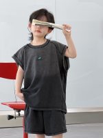 【100-150】セットアップ シンプル グラデーション ノースリーブ ゆったり - 画像 (6)