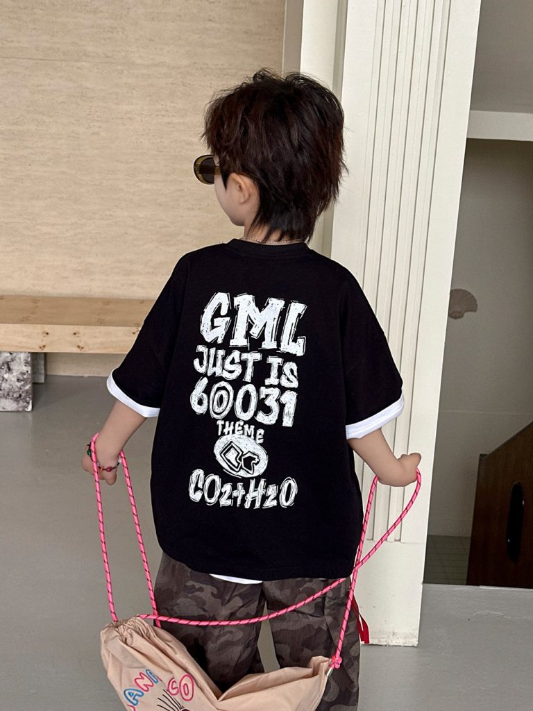 【90-160cm】Tシャツ アルファベット プリント 夏新作 男の子