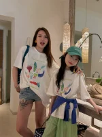 【100-160cm+親サイズ】Tシャツ 親サイズ フルーツ柄 カジュアル ゆったり 合わせやすい - 画像 (5)