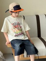 【90-160】Tシャツ ファッション カジュアル 合わせやすい 男の子 - 画像 (4)
