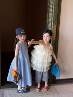 【90-150】ワンピース 女の子 無地 ノースリープ シンプル - 画像 (3)
