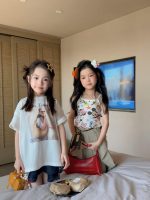 【90-160】半袖Tシャツorショートパンツ 女の子 ゆったり トレンド - 画像 (4)