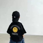【90-160】Tシャツ男の子笑顔柄夏 - 画像 (5)
