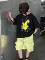 【90-160】Tシャツ 半袖 ラウンドネック プリント ダック柄 - 画像 (4)