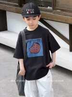 【90-160】 Tシャツ 男の子 半袖 おしゃれ 写真映え 動きやすい デイリーウェア - 画像 (4)