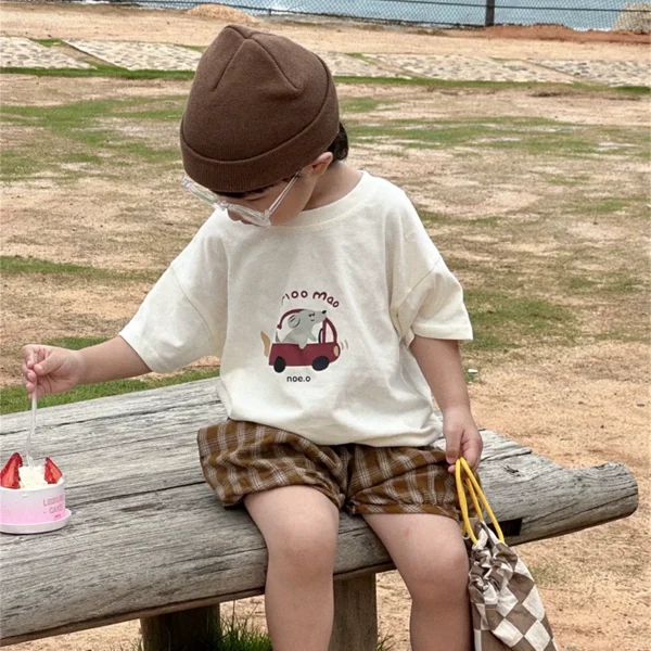 【90-160cm】Tシャツ 男の子 カジュアル 夏新作 半袖 合わせやすい