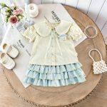 【73-120】セットアップ ベビー 折り襟 かわいい - 画像 (3)
