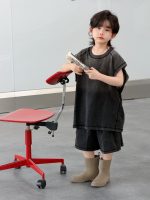 【100-150】セットアップ シンプル グラデーション ノースリーブ ゆったり - 画像 (4)