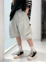 【120-170】ショートパンツ シンプル ゆったり 合わせやすい ズボン - 画像 (3)