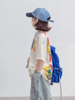 【120-170】Tシャツ プリント カラフル 夏 新作 半袖 - 画像 (6)