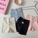 【80-130】ショートパンツ 女の子 ハイウエスト レギンス シンプル - 画像 (5)