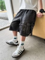 【120-170】ショートパンツ デニム 合わせやすい ジーンズ 夏 ポケット付き - 画像 (4)