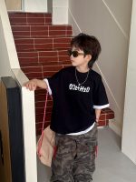 【90-160】Tシャツ アルファベット プリント 夏新作 男の子 - 画像 (4)
