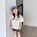 【90-160】半袖Tシャツ 女の子 おしゃれ プリント 合わせやすい カジュアル - 画像 (6)