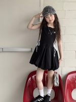 【100-150】ワンピース 配色 切り替え ノースリーブ 動きやすい カワイイ - 画像 (3)