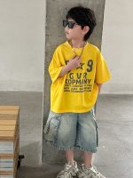 【90-160】Tシャツ ファッション プリント 半袖 男の子 - 画像 (5)