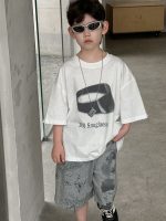 【90-160】半袖Tシャツ 男の子 シンプル ゆったり ユニーク ラウンドネック 普段着 - 画像 (5)