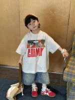 【90-160】男の子 Tシャツ 半袖 夏 カートゥーン プリント ユニーク - 画像 (3)