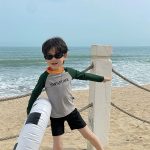 【80-130】水着 長袖UVカット セパレート ファッション - 画像 (6)