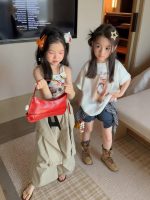 【90-160】半袖Tシャツorショートパンツ 女の子 ゆったり トレンド - 画像 (5)