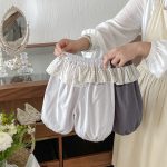 【73-100】パンツ フリル 切り替え スウィート - 画像 (4)