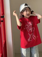 【90-160】Tシャツ 男の子 夏 カジュアル 半袖 ラウンドネック