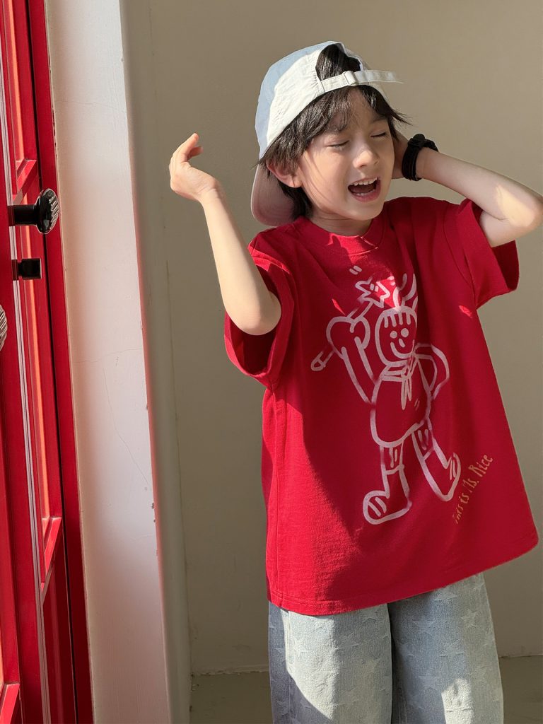 【90-160cm】Tシャツ 男の子 夏 カジュアル 半袖 ラウンドネック