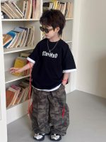 【90-160】Tシャツ アルファベット プリント 夏新作 男の子 - 画像 (5)